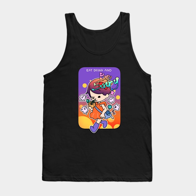 Eat drink and be scary Tank Top by spacemandu